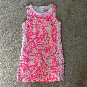 Lilly Pulitzer Pink and White Patterned Dress